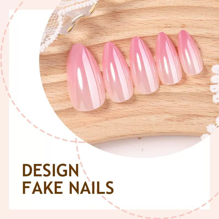 Kunstnagelset mit elegantem hochglänzenden Design Karnz