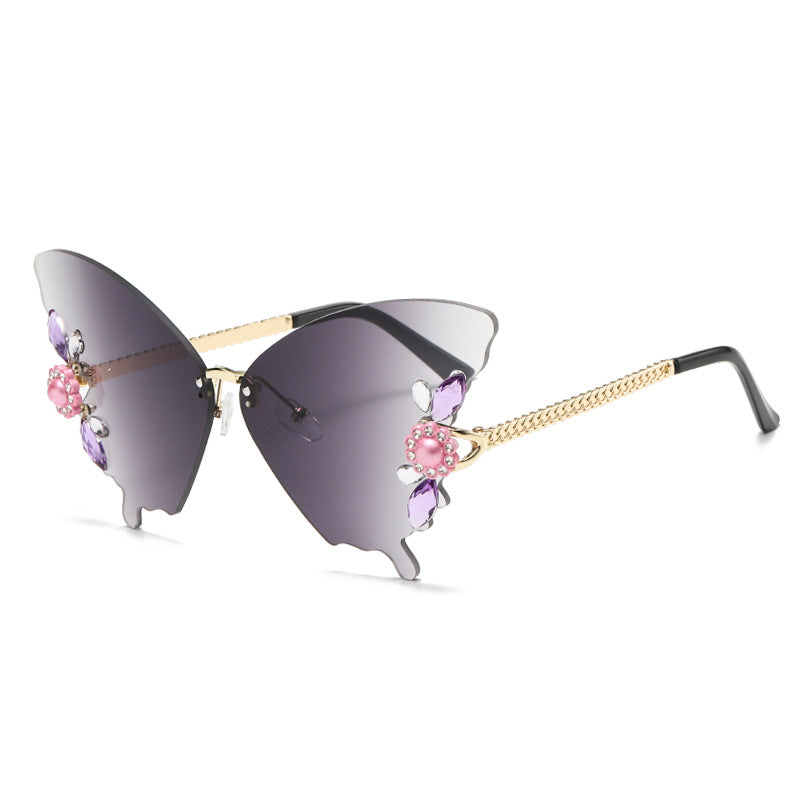 Damen kreative Schmetterling-Sonnenbrille Karnz