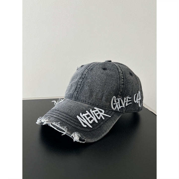 Distressed Denim Nachricht Baseball Cap