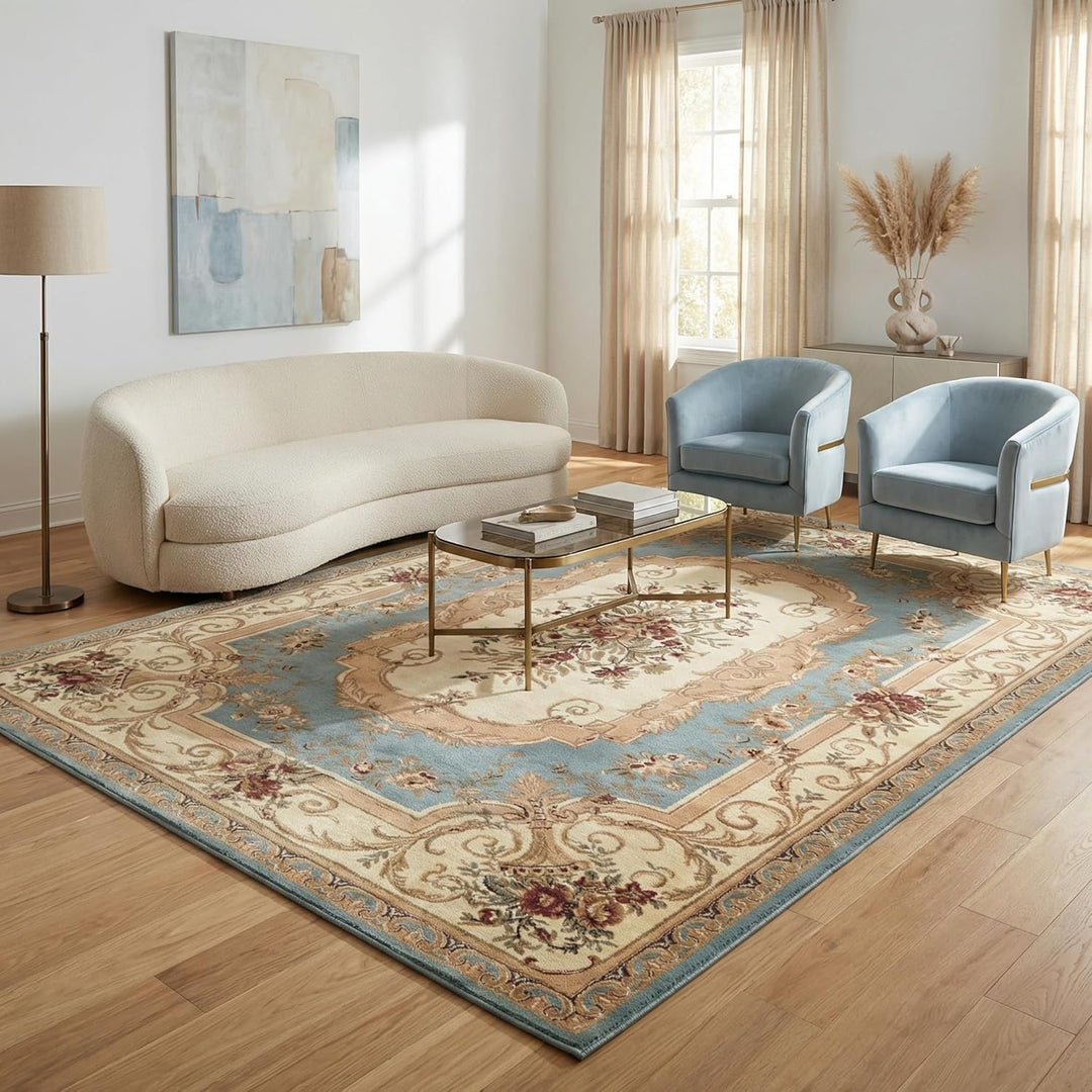 Vintage-inspirierter floraler Teppich