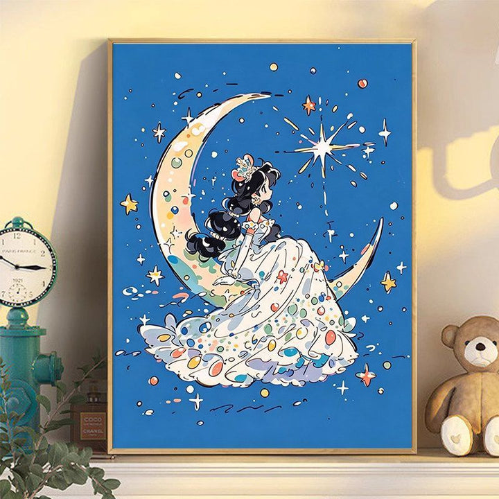 Himmlische Fantasie Illustration Wandkunst Karnz