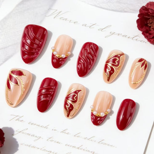 Elegantes Press-On-Nagelset Karnz