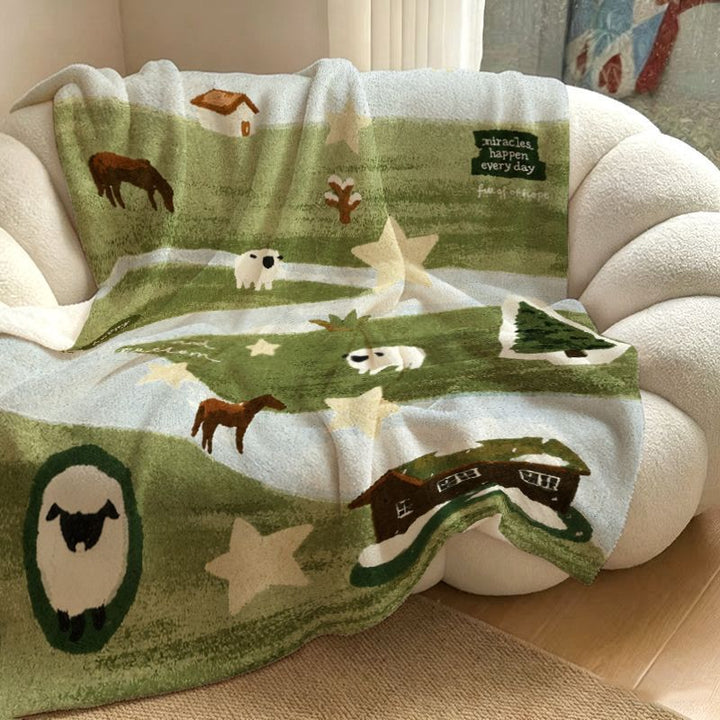 Dekorative Kuscheldecke