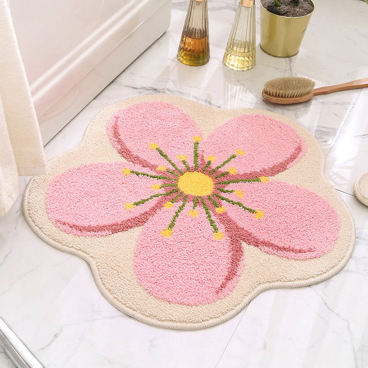 Florale Form Badematte für das Badezimmer