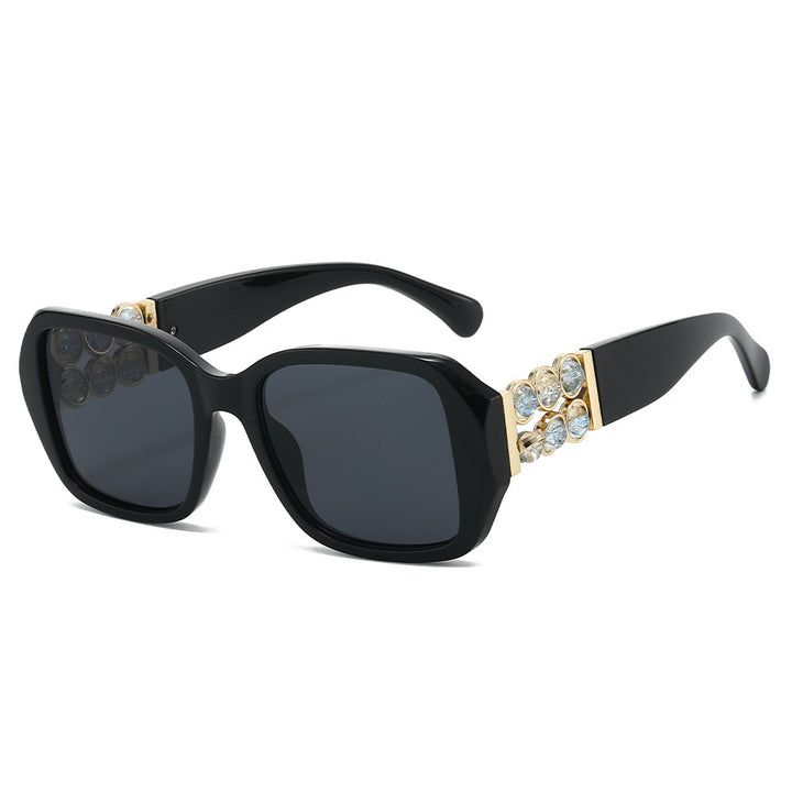 Dekorative Oversized Quadrat Sonnenbrille Karnz