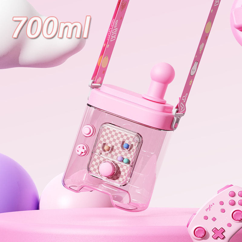 Damen kreative Wasserflasche mit abnehmbarem Schultergurt Karnz