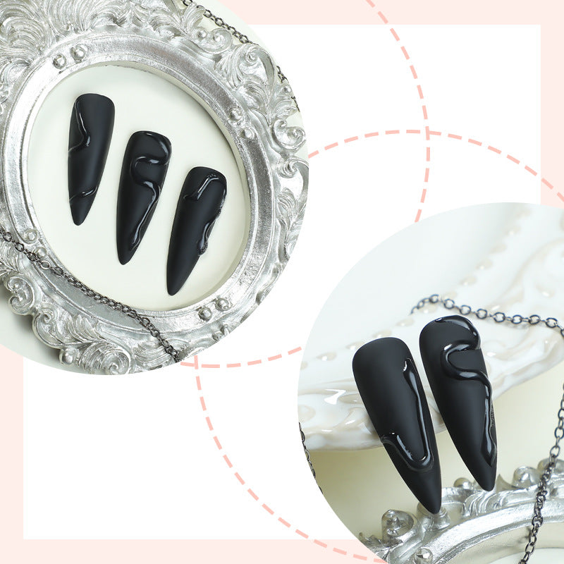 Künstlerisches Stiletto-Nageldesign Karnz