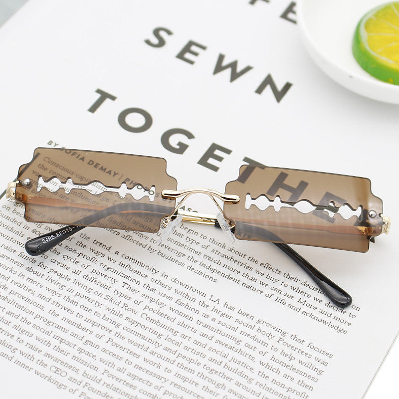 Damen Modische Retro-Sonnenbrille im einzigartigen Design Karnz