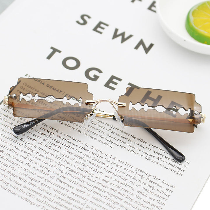 Damen Modische Retro-Sonnenbrille im einzigartigen Design Karnz