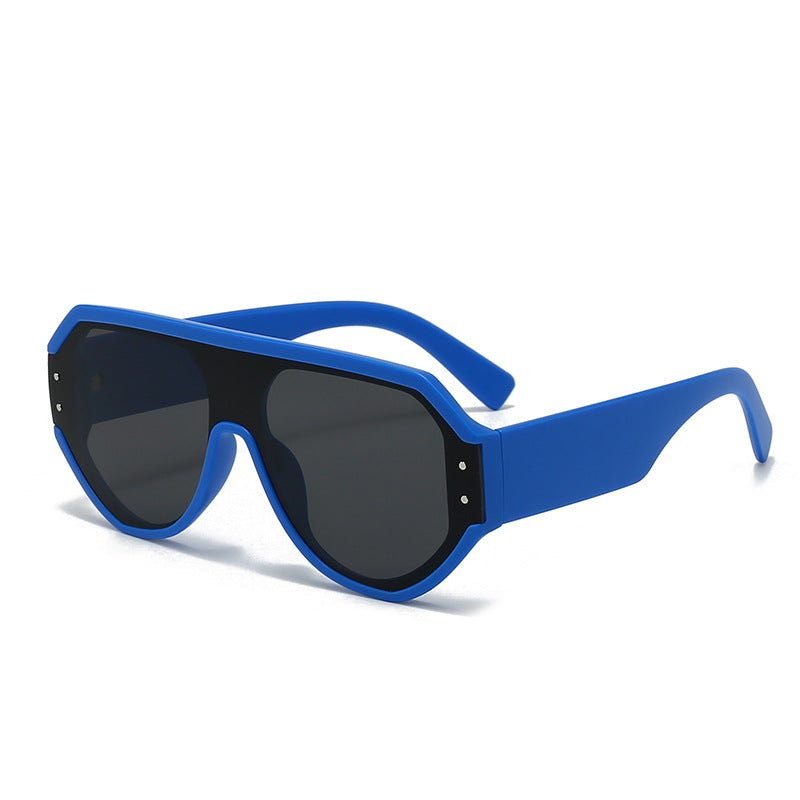 Damen modische oversized Sonnenbrille mit breitem Rahmen Karnz