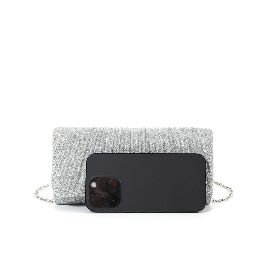 Rhinestone Detail Clutch Bag