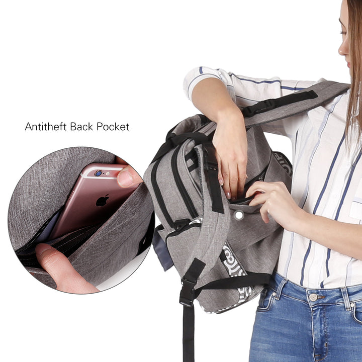 Multifunktionale Wickeltasche mit Isolierten Fächern Karnz