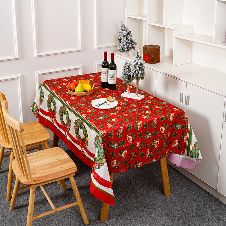Festliche Tischdecke mit weihnachtlichem Motiv Karnz