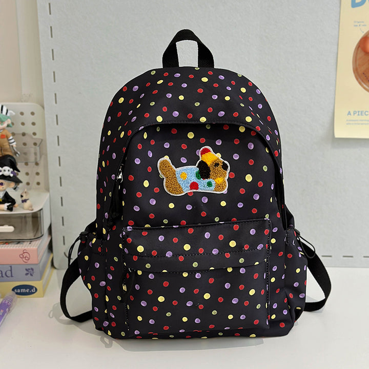 Spaßiger und verspielter Punktemuster-Rucksack