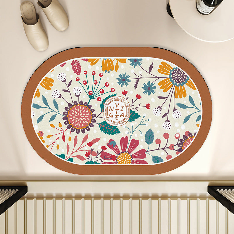 Blumenmotiv Innenbereich Matte
