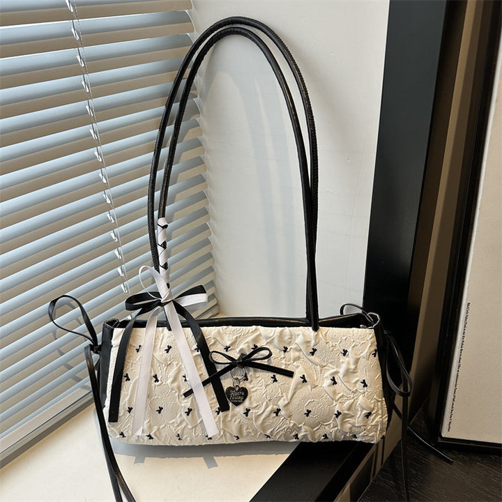 Charmante Schleife Detail Mini Handtasche Karnz