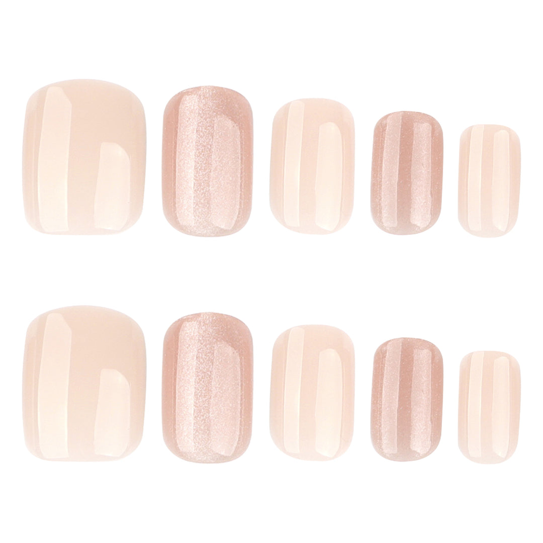 Künstliche Nagelverlängerungen mit elegantem Glitzer-Effekt Karnz