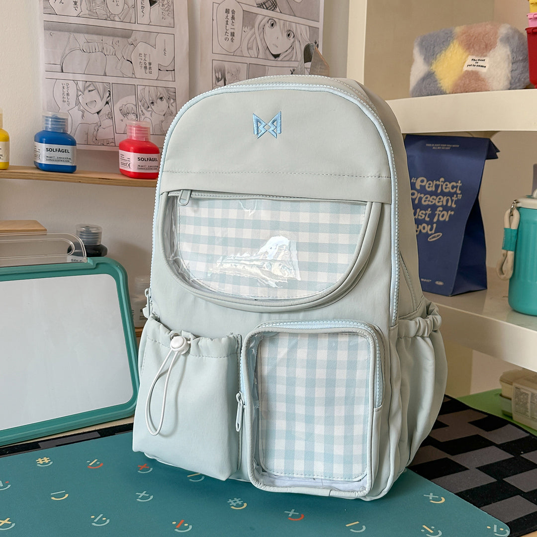 Funktionaler Karomuster-Rucksack Karnz