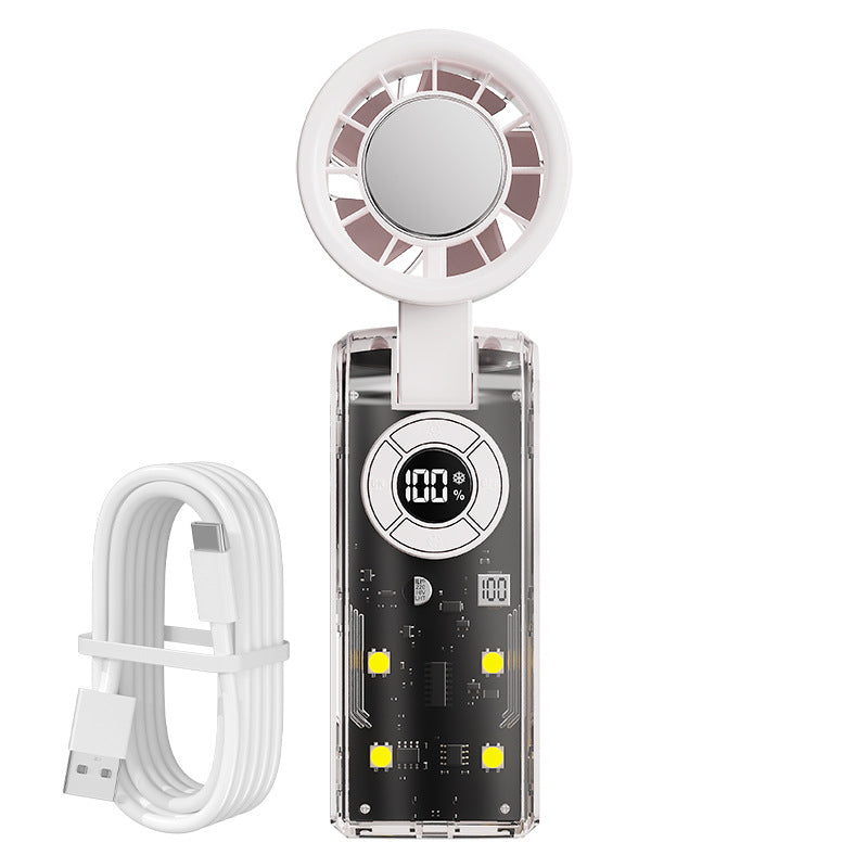 Damen tragbarer Handventilator mit integrierter Powerbank Karnz