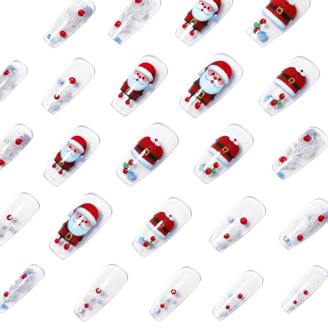 Kunstnägel Im Festlichen Weihnachtsdesign Karnz