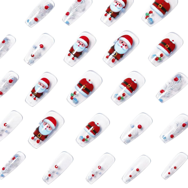 Kunstnägel Im Festlichen Weihnachtsdesign Karnz