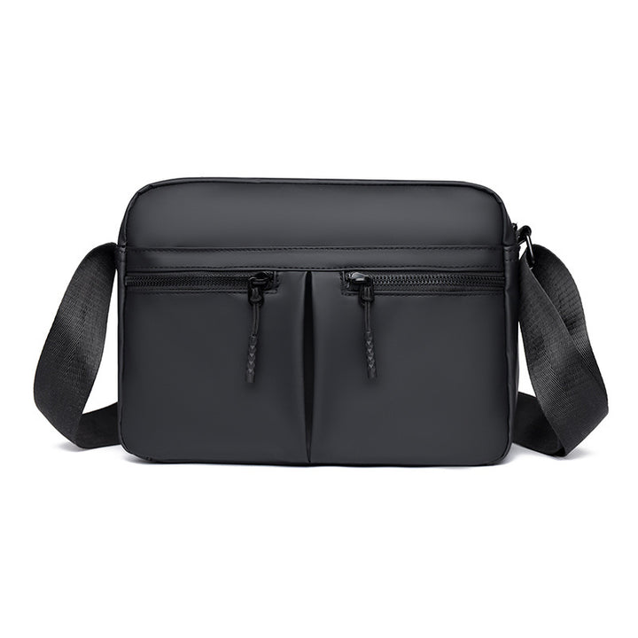 Schlanke Utility Crossbody Bag mit doppeltem Reißverschluss Karnz