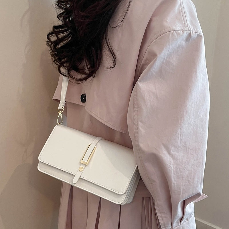 Leder Crossbody Clutch