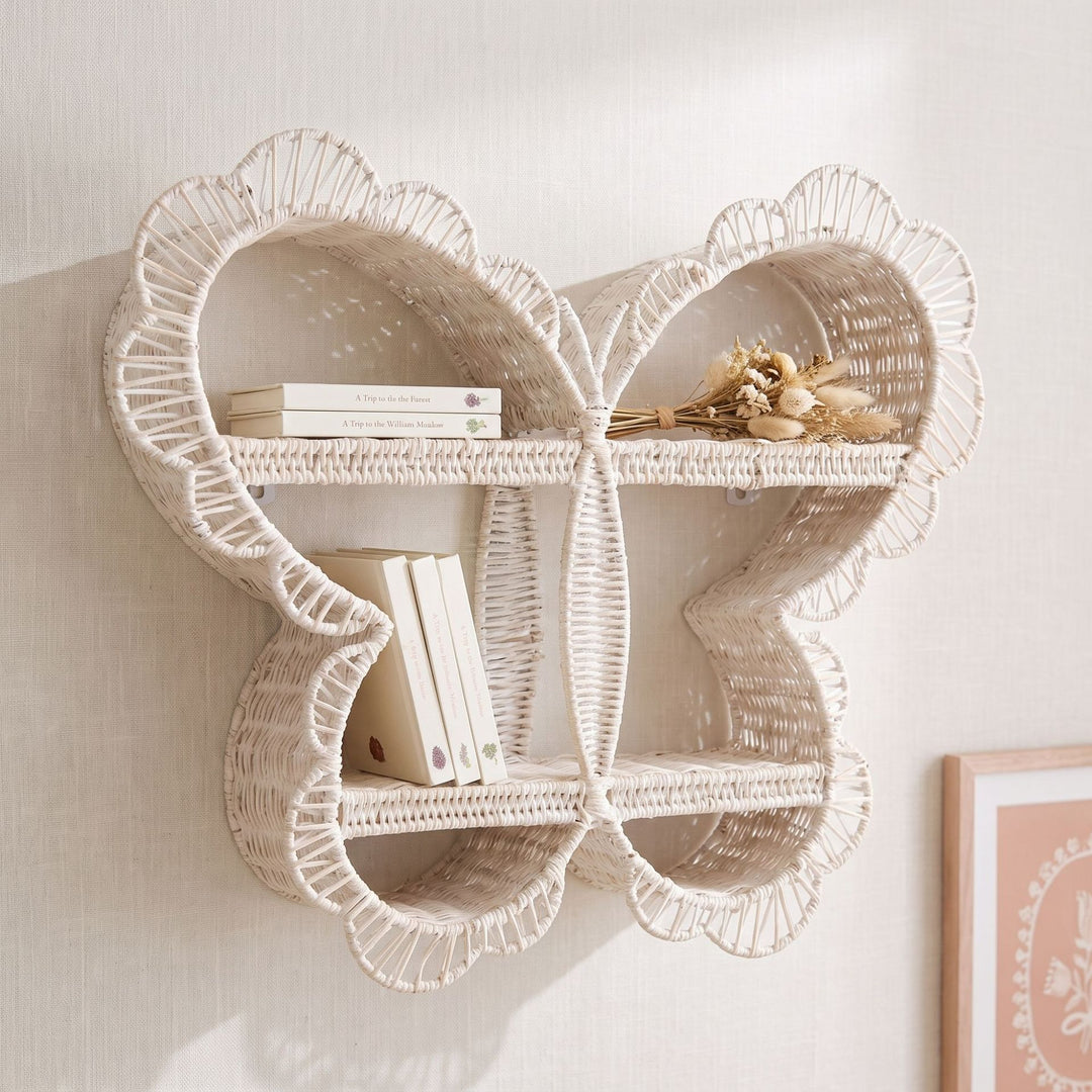 Verspieltes Wandregal im Schmetterlingsdesign Karnz