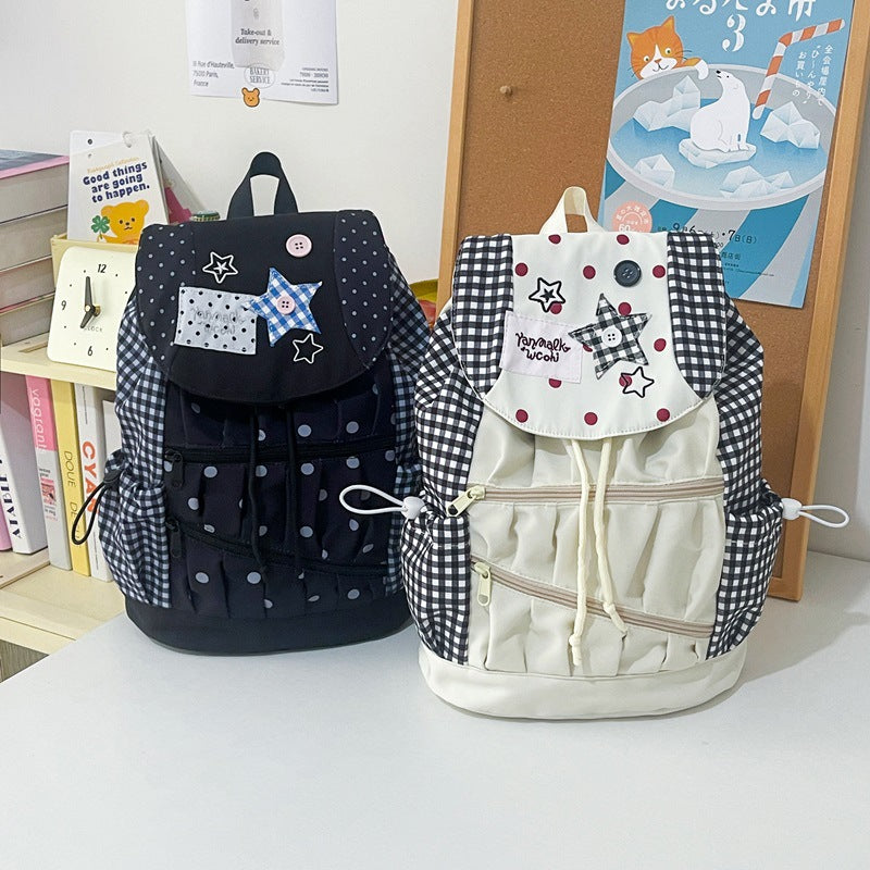 Verspielter Grafik Kordelzug Rucksack Karnz
