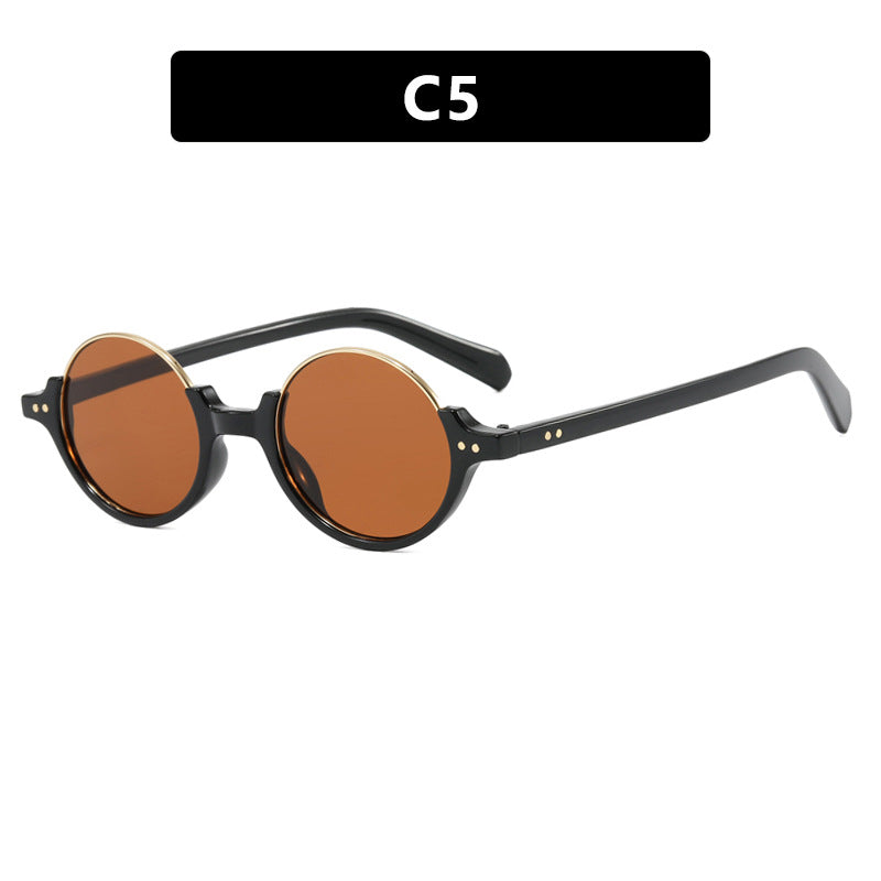 Damen runde Sonnenbrille mit elegantem Kunststoffrahmen Karnz