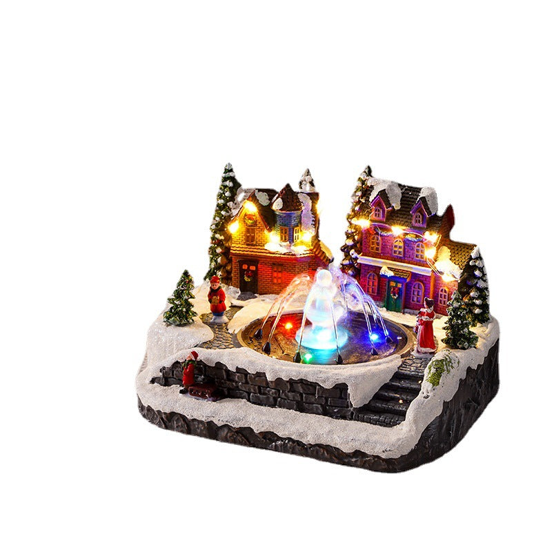 Weihnachtsdorf mit Beleuchtung Karnz
