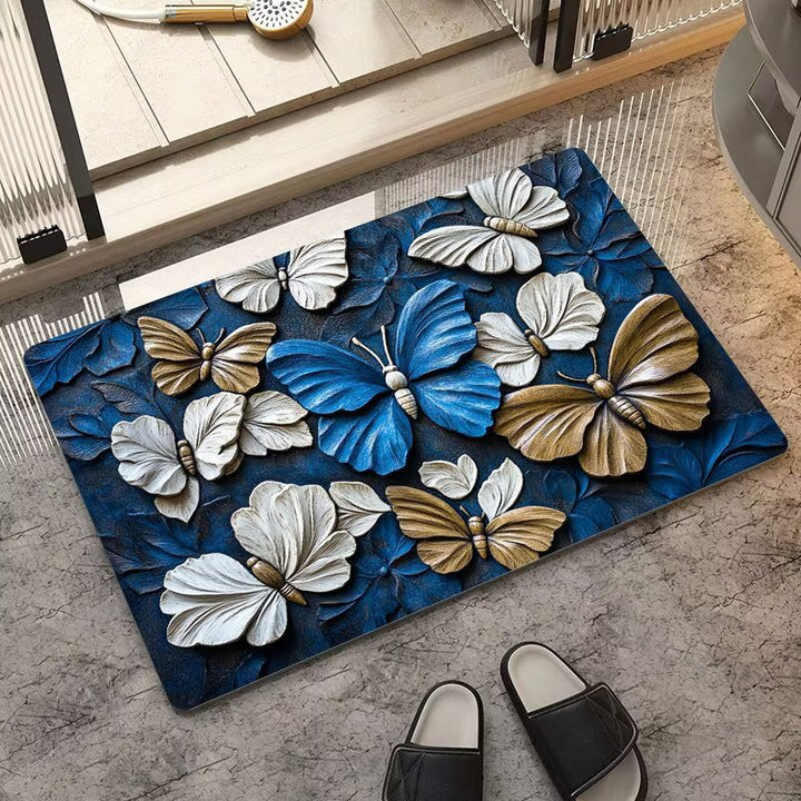 Künstlerisches Schmetterlingsdesign Teppich