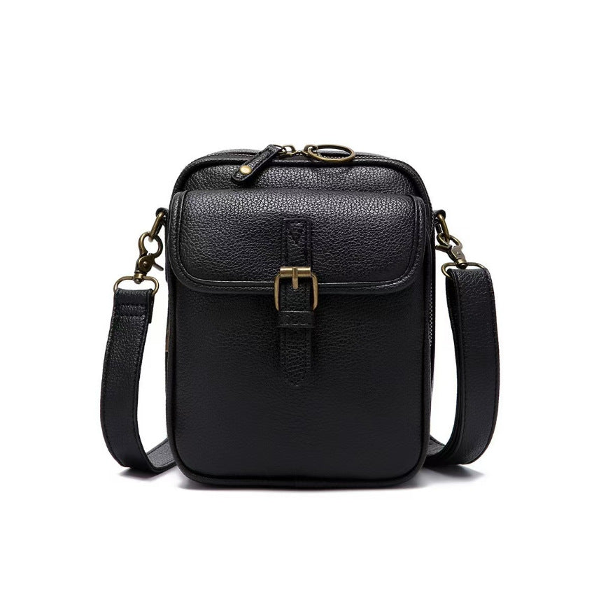 Damen Schultertasche mit praktischem Klappdeckel und verstellbarem Gurt Karnz