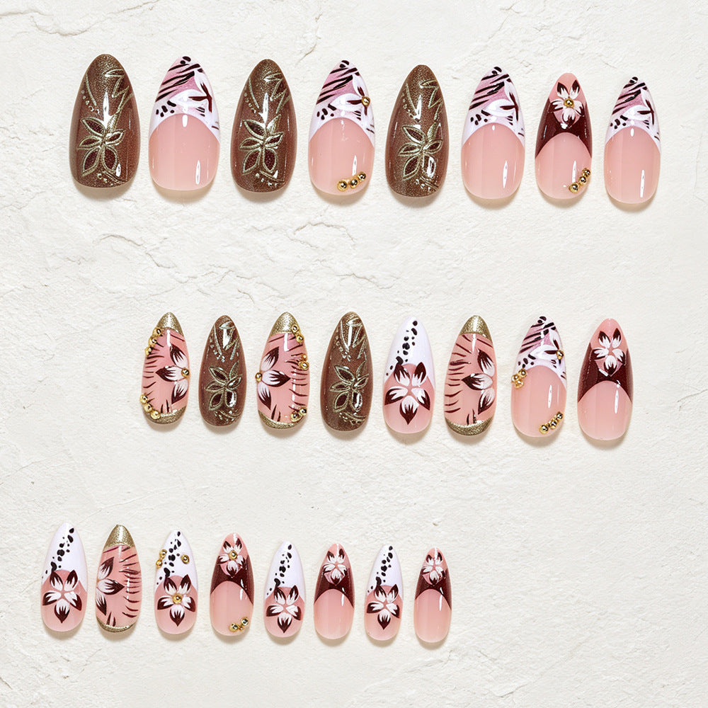 Künstlerisches Langes Stiletto-Nageldesign Karnz