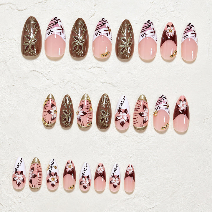 Künstlerisches Langes Stiletto-Nageldesign Karnz