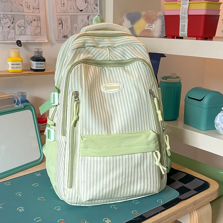 Stylische gestreifte Rucksack Karnz