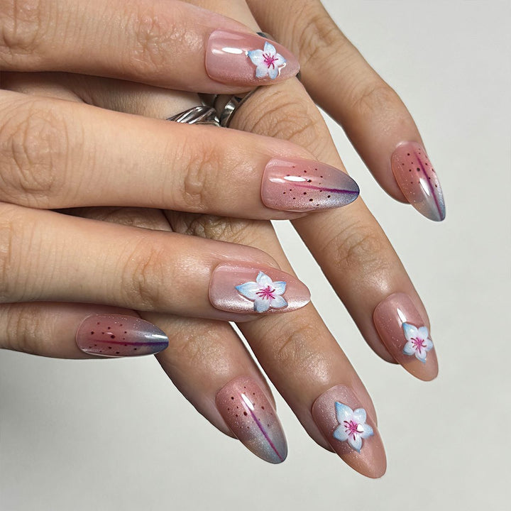 Künstlerisches Press-On-Nagelset mit All-Größen-Abdeckung Karnz