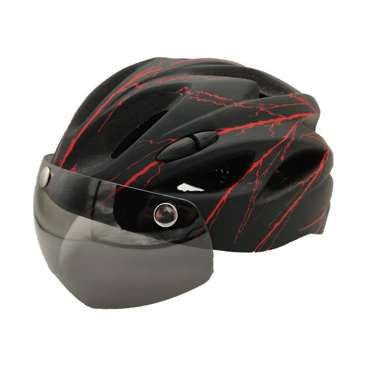 Sportlicher Fahrradhelm mit Integriertem Visier Karnz