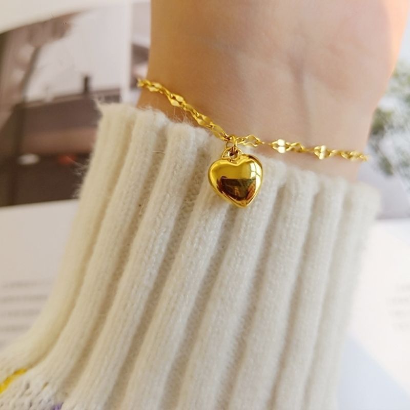 Herzförmiges Charm-Armband Karnz