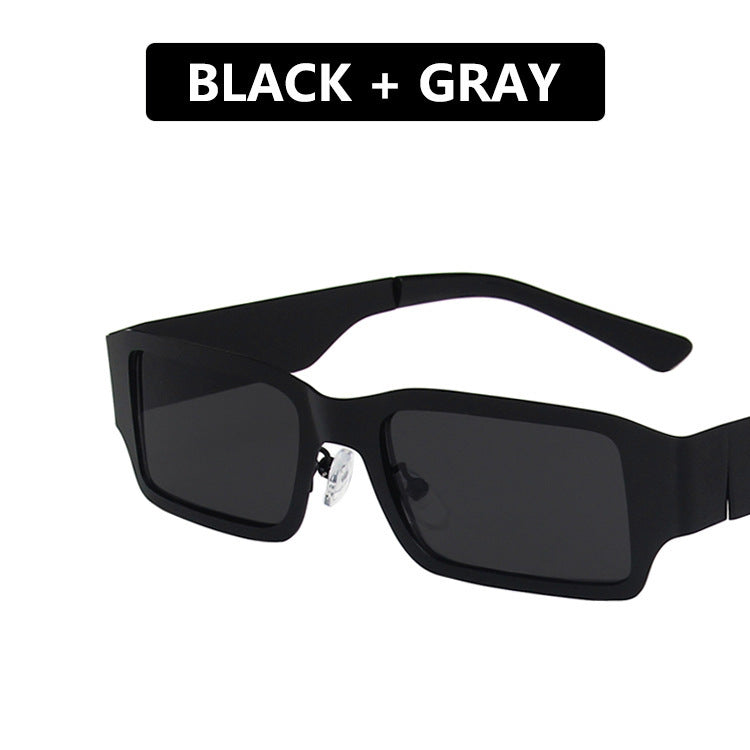 Damen geometrische Sonnenbrille mit schützendem UV-Filter und robustem Metallrahmen Karnz