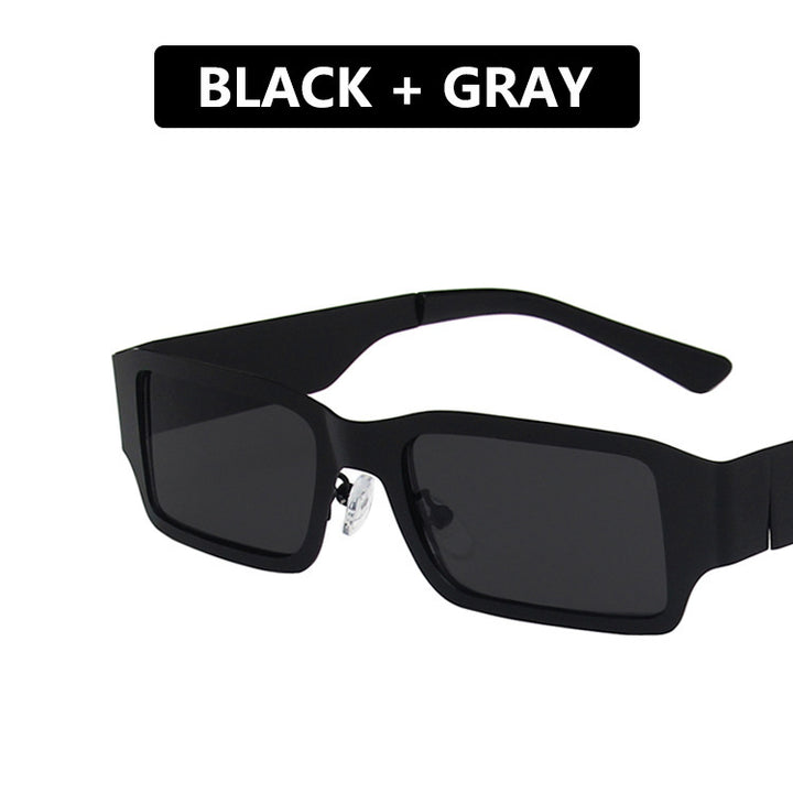Damen geometrische Sonnenbrille mit schützendem UV-Filter und robustem Metallrahmen Karnz