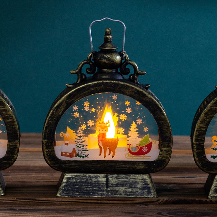 Dekorative Weihnachtslaterne mit LED-Beleuchtung