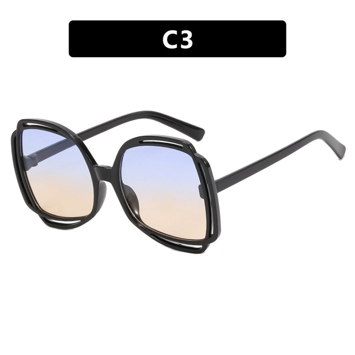 Damen oversized Sonnenbrille im modischen Retro-Design Karnz