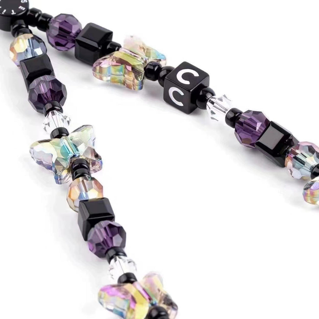 Künstlerische Schmetterling Perlen Handy Lanyard Karnz