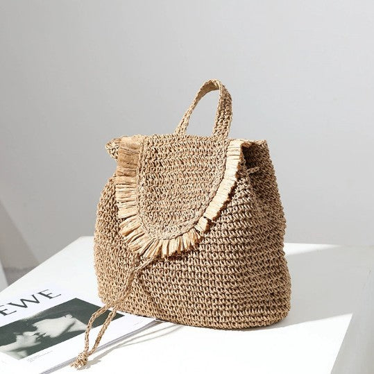 Damen Handgeknüpfte Freizeit-Rucksacktasche Karnz
