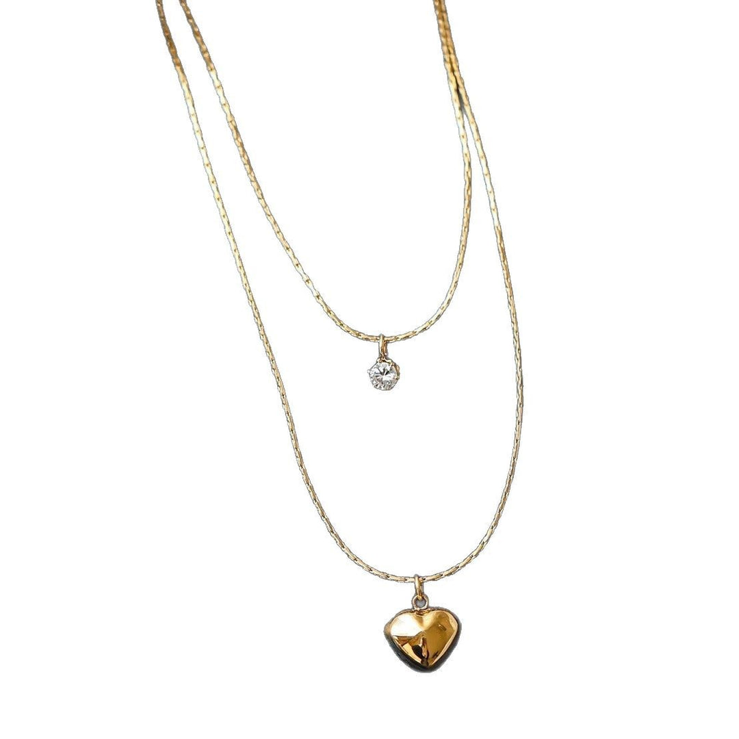 Herz Charm Lagenhalskette Karnz