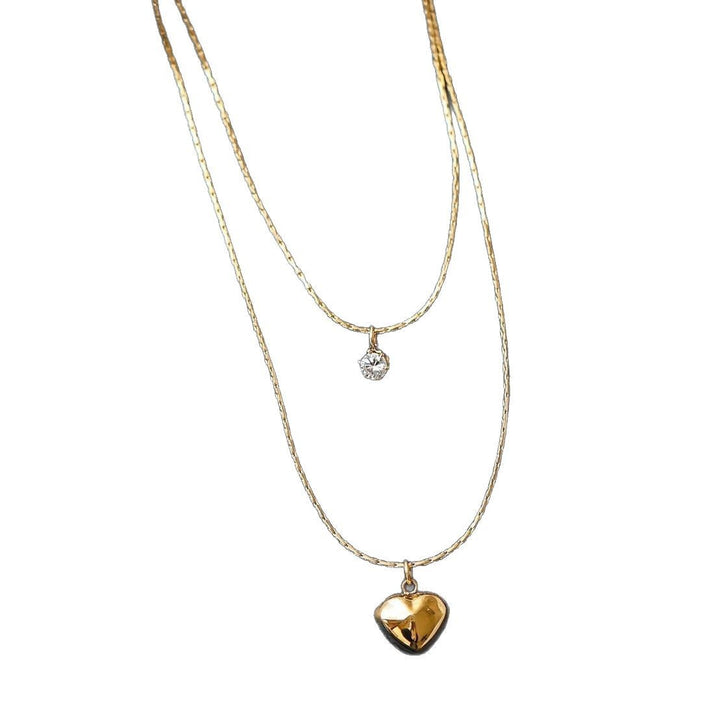 Herz Charm Lagenhalskette Karnz