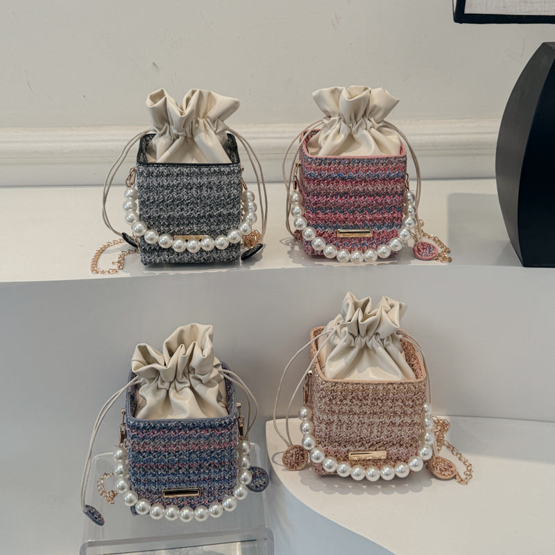 WoStylish Texturiert Mini Handtasche Karnz