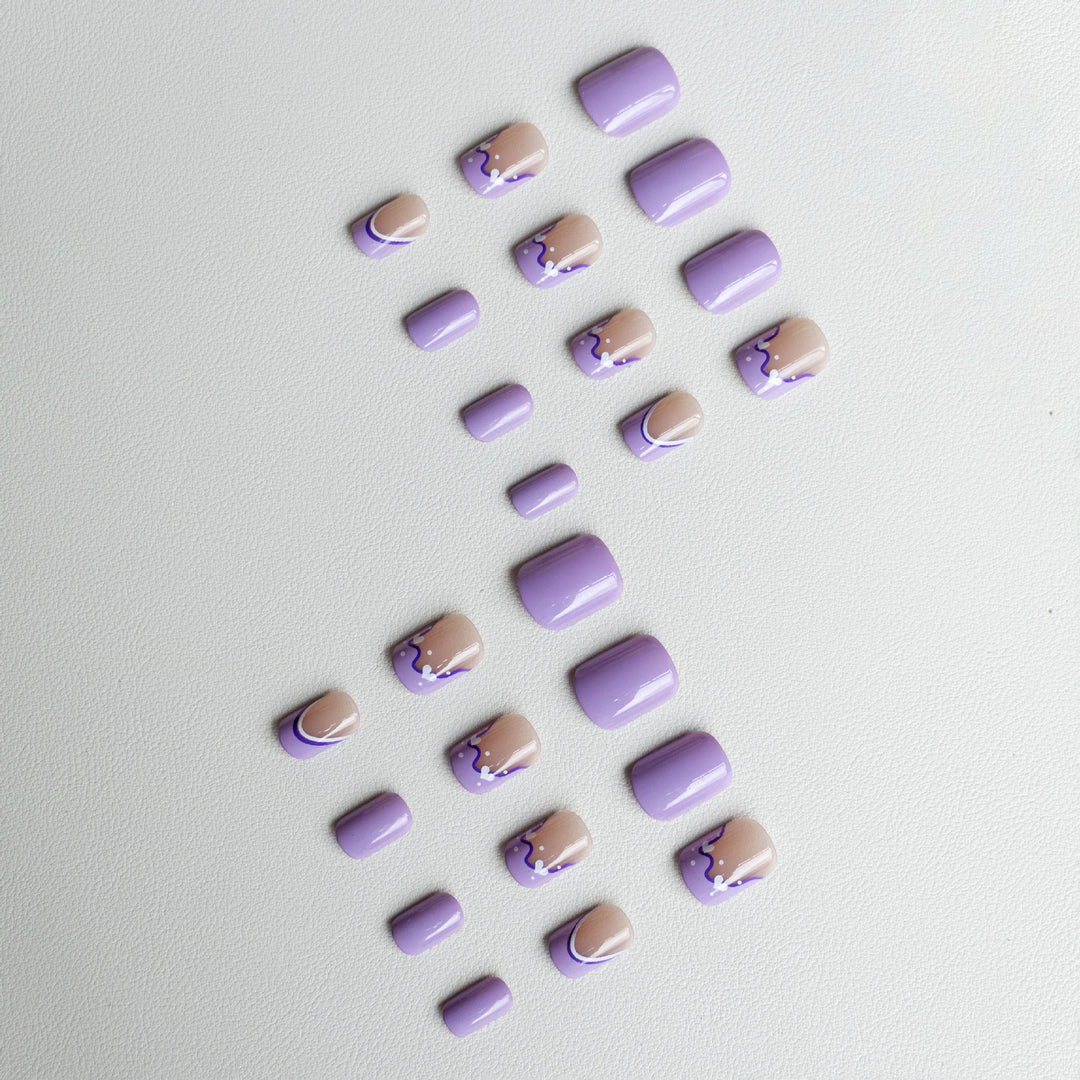 Künstlerisches französisches Spitzen-Nageldesign-Kit
