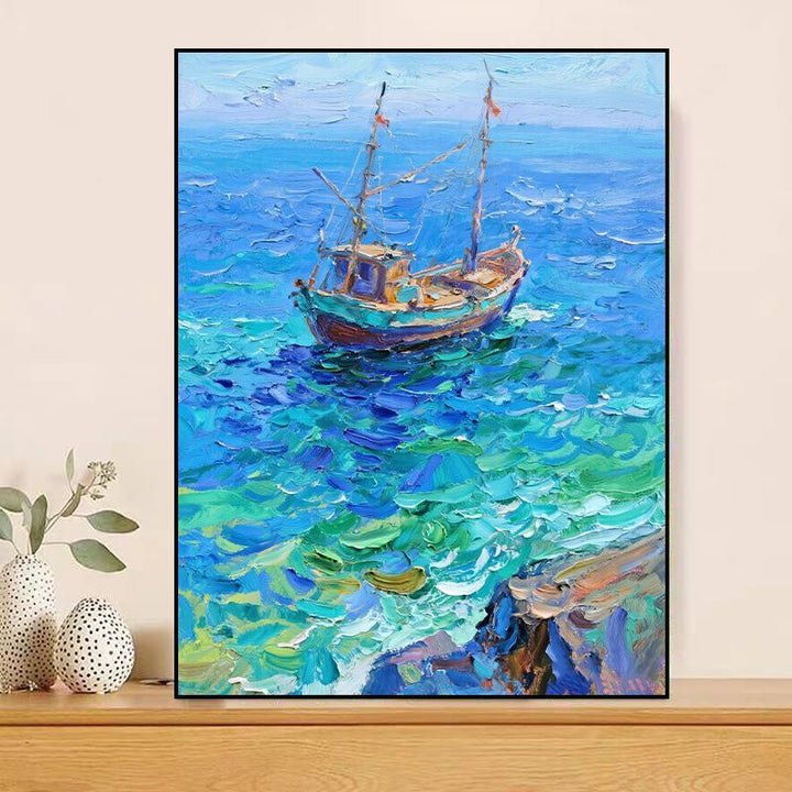 Maritimes Seeland Leinwandkunst Karnz
